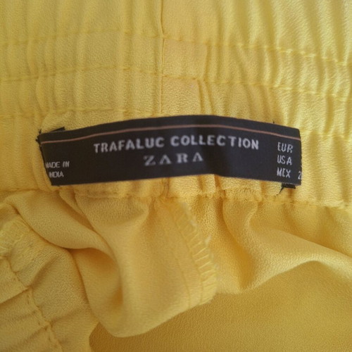 Zara yellow wide pants size small like new