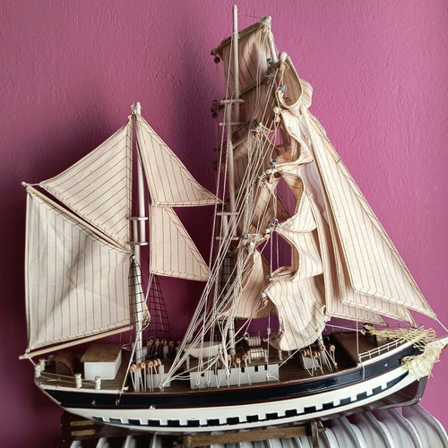 Wooden ship Greek handmade like new