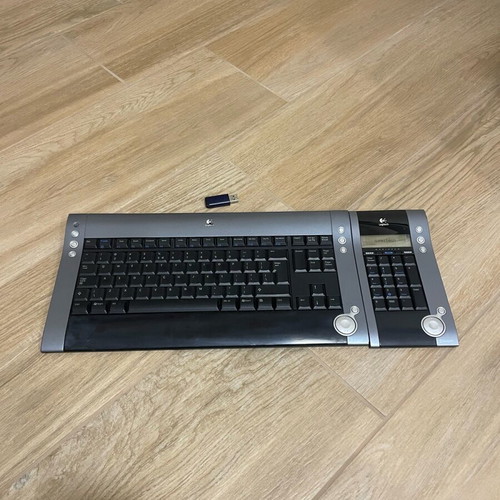 Logitech diNovo keyboard and MediaPad multimedia Bluetooth set used