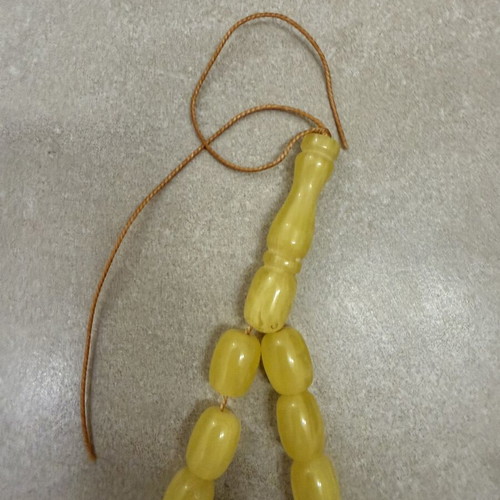 Komboloi worry beads made of bakelite used