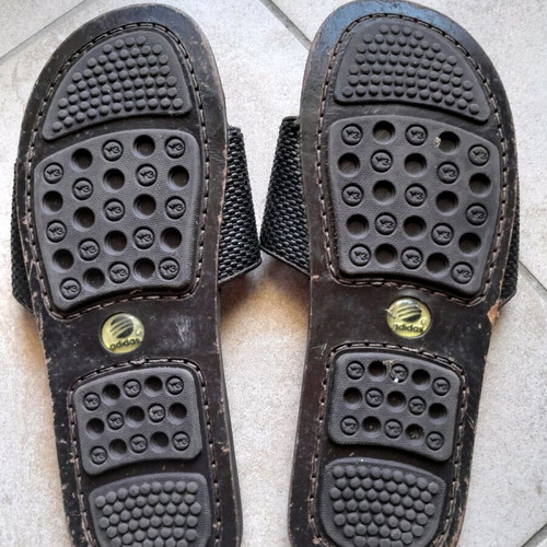 Adidas Y-3 slippers used, leather, size 39, brown