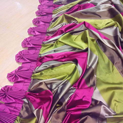 Curtain exhibition new with special stitching and colors