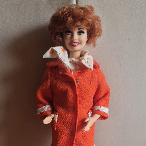 Vintage Barbie Lucy with extra head and vintage clothes used