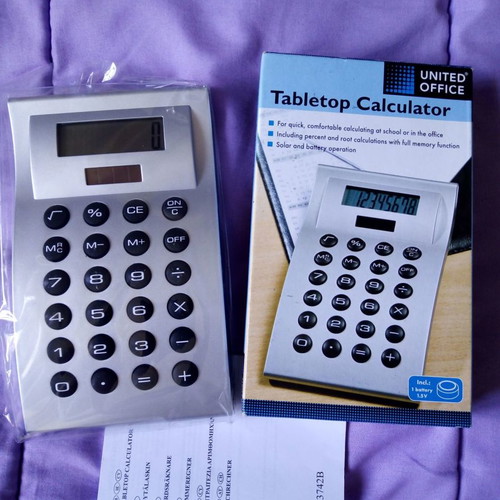 United Office calculator new, tabletop, made in UK