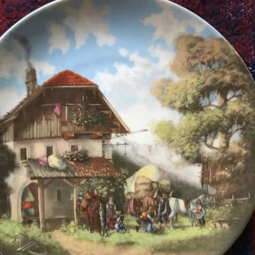 Collector plate porcelain with certificate like new