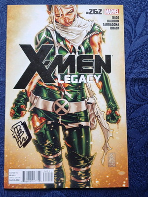 X-men Legacy #262 like new with David Baldeon signature