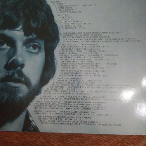 The Alan Parsons Project I Robot LP like new, gatefold European reissue
