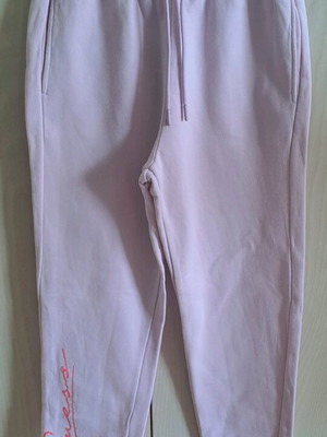 Guess women's jogger pink like new, organic cotton, size S