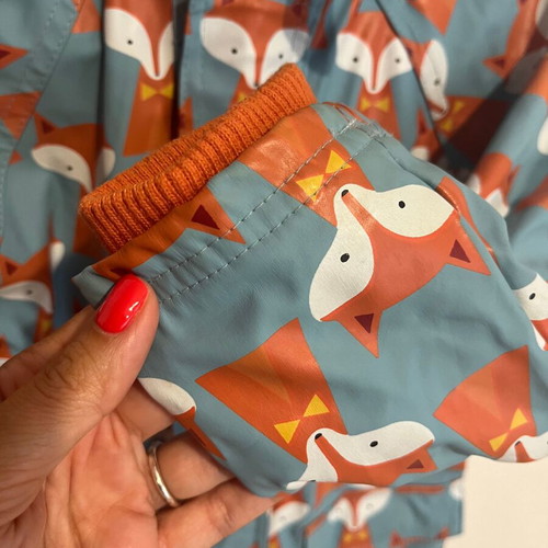 Light jacket Beauty and the Bib with fox print like new