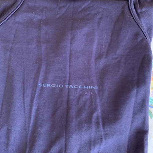 Sergio Tacchini Athletic Lab Linea Sport shirt like new, dark blue violet, size S