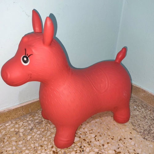 Hop Hop Pony inflatable toy red used