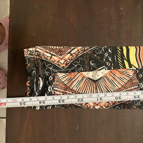 Bershka boho-aztec leggings and mini skirt set, colorful