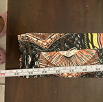 Bershka boho-aztec leggings and mini skirt set, colorful