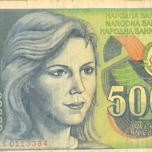 Yugoslavia 50,000 Dinara 1988 banknote used
