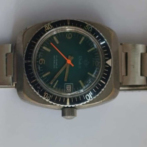 Watex 38.5mm  diver 200m,watch, Manual 17 jewels mens watch. Working