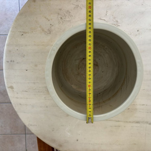 Porcelain flowerpot planter, diameter 25 cm
