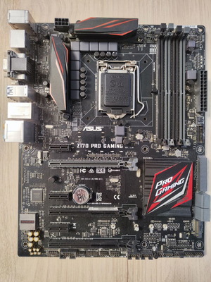 Μητρική ASUS Z170 Pro Gaming μεταχειρισμένη, socket 1151, 6η-7η γενιά