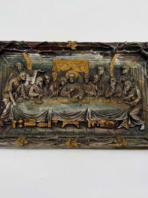 The Last Supper embossed wall decoration used, religious art