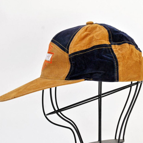 Harley-Davidson Vintage Suede Cap Brown Blue One Size