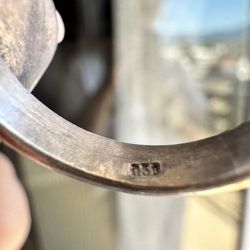 Silver ring 950 with shell like new