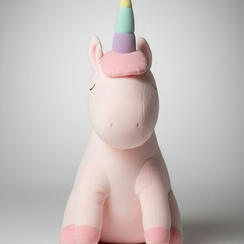 Tikl plush unicorn 57cm in soft pink like new
