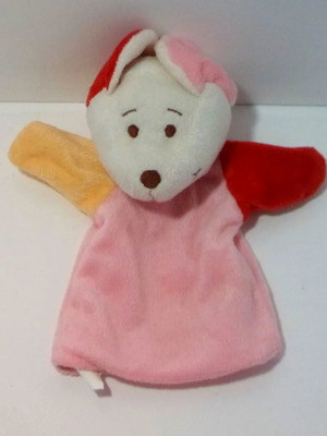 Plush puppet glove animal mouse BAMBIA used