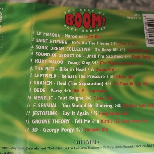 Boom Club Remixes compilation CD like new, electronic