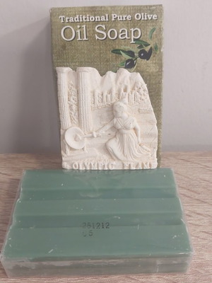 Decorative magnet with olive oil soap