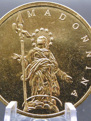 Duomo di Milano Madonnina souvenir medal, Italy