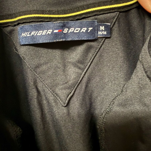 Tommy Hilfiger Sport shirt size M like new, black with yellow zipper