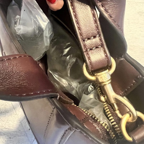 Calvin Klein bag new, leather, burgundy with extra strap