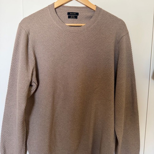 Massimo Dutti spring sweater size Large like new, beige
