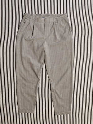 Bershka Carrot Line Pants like new, size L, grey with white stripe
