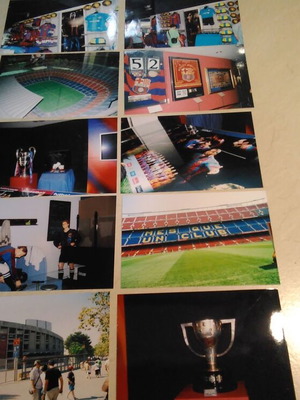 Set of 10 authentic Barcelona stadium photos 2007, like new