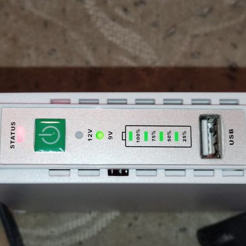 Lamtech Mini DC UPS used power supply with USB port