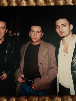 Rare authentic photo of Giorgos Mazonakis, Spyros Poros, Takis Tsantilis used