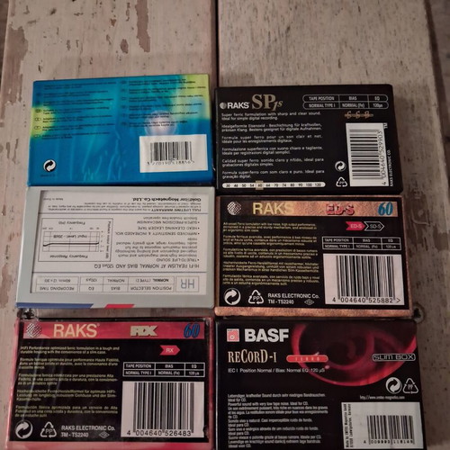 Cassette tapes new, assorted in original packaging