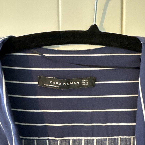 Zara Long Asymmetric Airy Shirt XS Like New