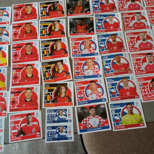 Euro 2024 Topps stickers like new, pack of 370 pieces