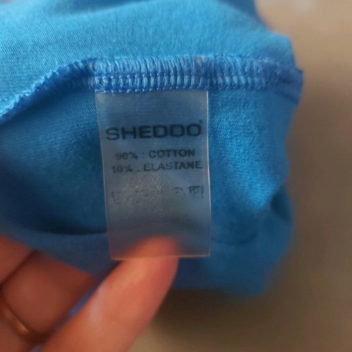 Sheddo bodysuit with attached skirt blue like new, age 10