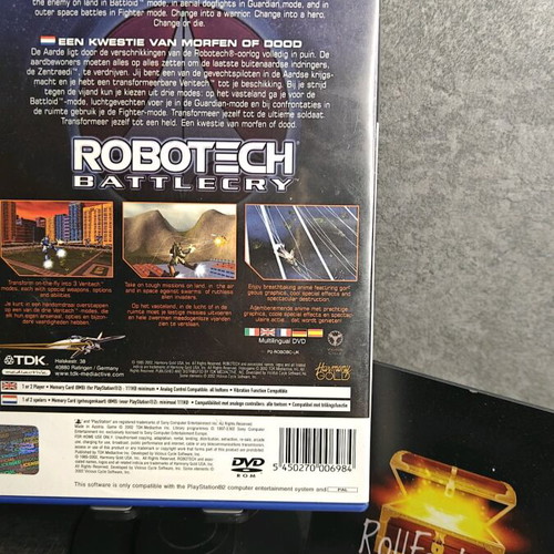 Robotech Battlecry PlayStation 2 used action game