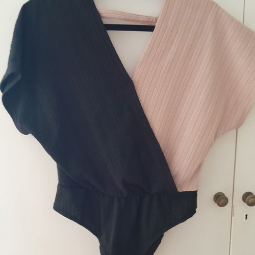 Shein One-Piece Swimsuit like new, size L, black and beige