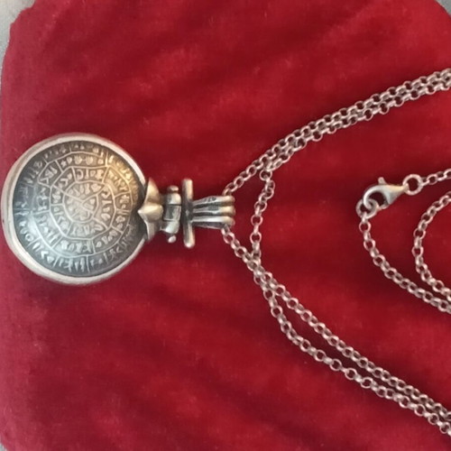 925 Silver Necklace Phaistos Disc