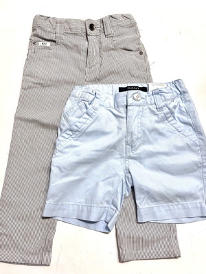 Baby pants Boss striped and Gant shorts for 18 months like new