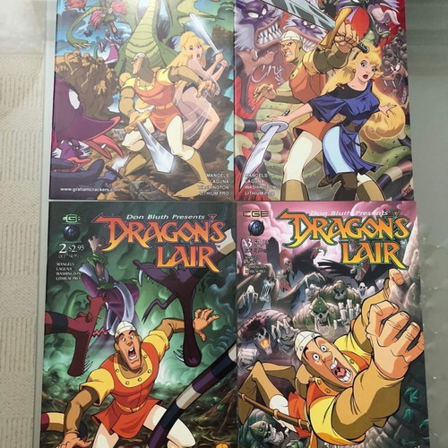 Dragons Lair 1-3 and 1 Variant Crossgen Don Bluth comics new, set of 4