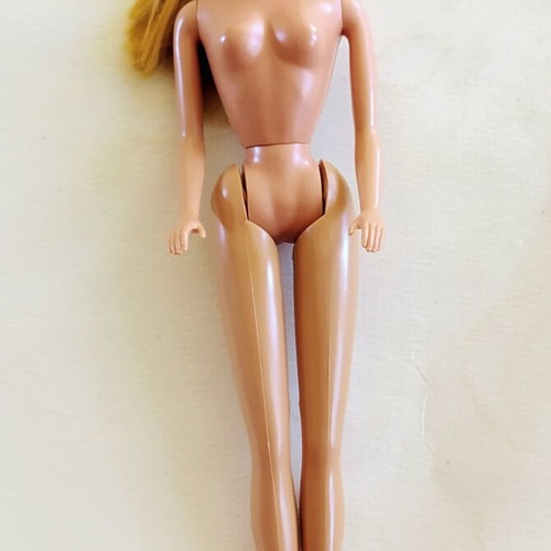 Vintage Barbie doll Mattel 1966 with handmade green maxi dress