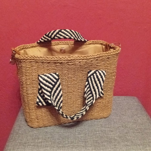 Elegant women's straw handbag new, summer accessory