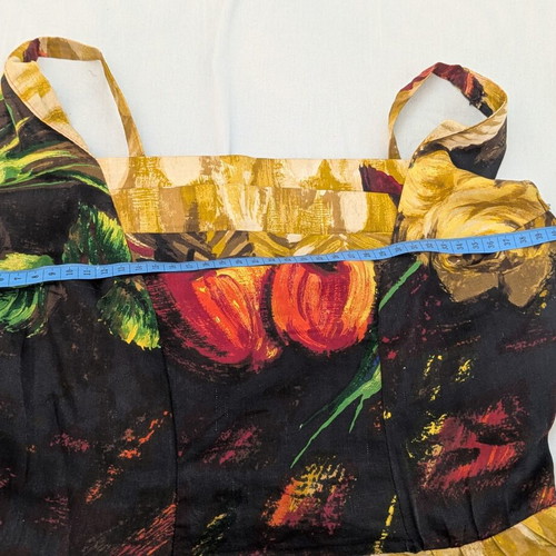 Vintage-Style Still Life Fruit Basket Dress tailor made, like new