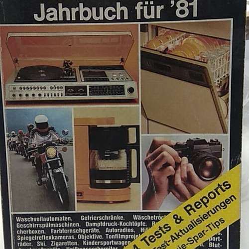 Test Jahrbuch für ’81 vintage γερμανικό καταναλωτικό περιοδικό σαν καινούργιο