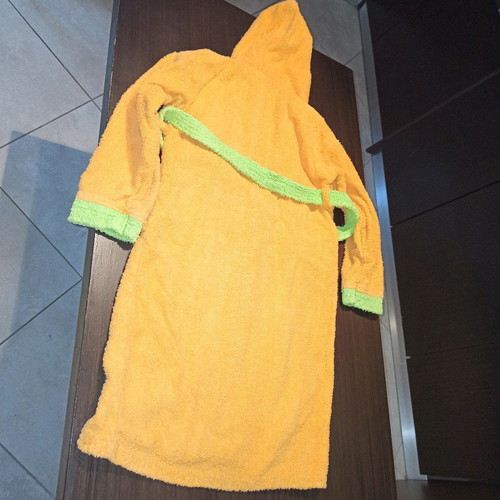 Children's bathrobe like new with hood and pockets